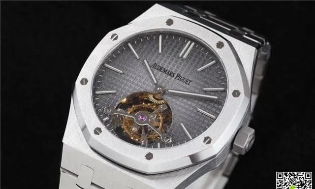 Audemars Piguet Royal Oak Tourbillon 26510PT.OO.1220PT.01 R8 Factory 1:1 Best Edition Replica Watch Grey Dial